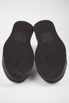 HAYES dark-cocoa distressed welted sneakers.