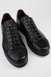 HAYES royal-black distressed welted sneakers.