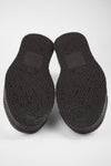 HAYES dark-cocoa distressed welted sneakers.