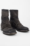 IVES warm-grey suede laceless boots.