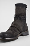 IVES warm-grey suede laceless boots.
