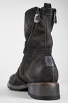 IVES warm-grey suede laceless boots.