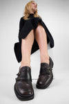 IVES cool-mocha monk shoes.