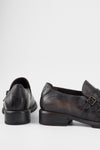 IVES cool-mocha buckle shoes.