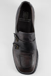 IVES cool-mocha buckle shoes.