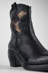 JOLENE black metallic patterns texan boots.