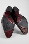 JOLENE black & wine embellished texan boots.