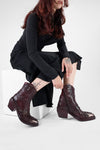 JOLENE rich-burgundy embellished texan boots.