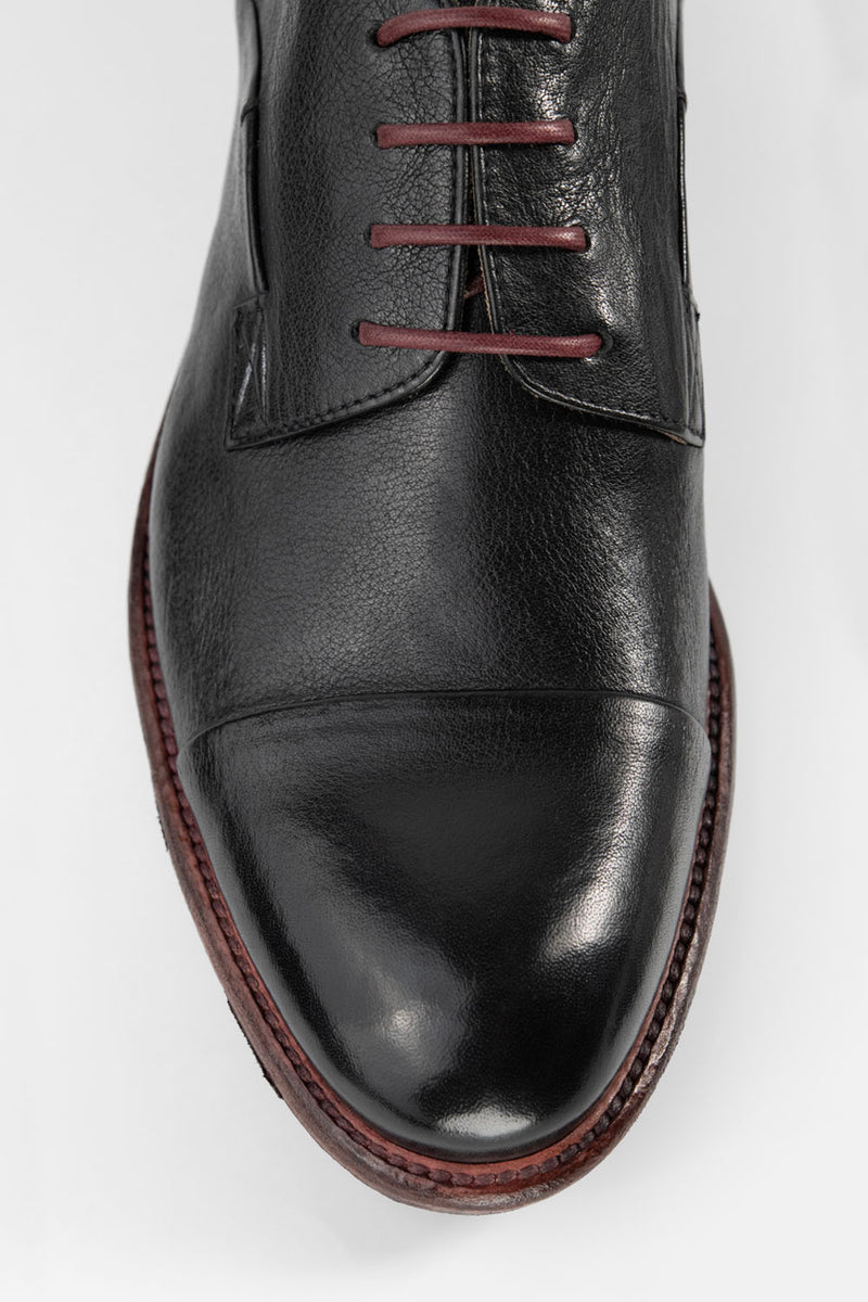 KNIGHTON jade-black derby shoes.