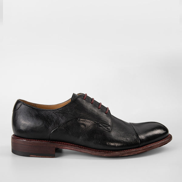 Untamed Street KNIGHTON Jade Black Leather Derby Shoes KNIGHTON black derby shoes | untamed street – UNTAMED STREET main image 2