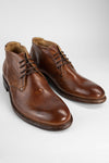 KNIGHTON tawny-brown chukka boots.