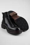LAMBETH jet-black welted chelsea boots.