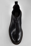 LAMBETH jet-black welted chelsea boots.