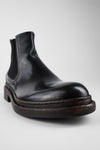 LAMBETH jet-black welted chelsea boots.