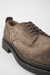 LAMBETH dry-tan suede welted derby shoes.