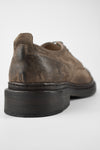 LAMBETH dry-tan suede welted derby shoes.