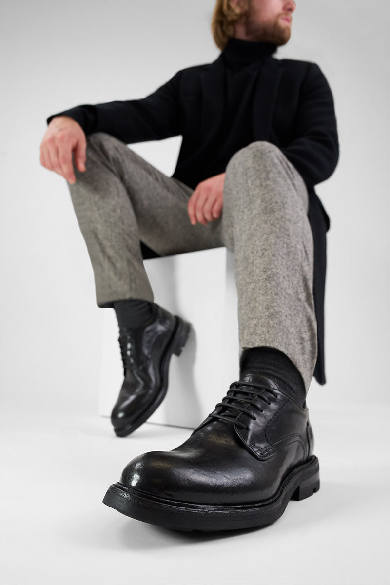 LENNOX urban-black derby shoes.