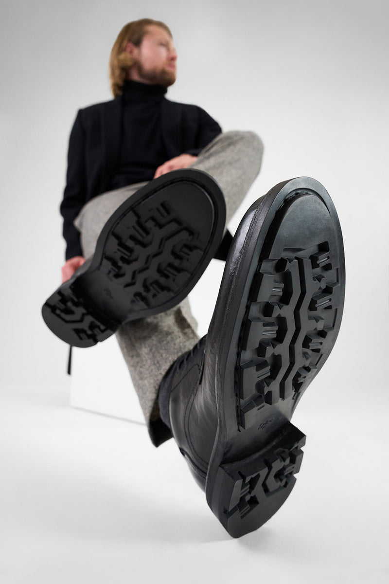 LENNOX urban-black derby shoes.