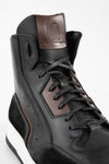 MADDOX urban-black patina high sneakers.