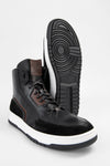 MADDOX urban-black patina high sneakers.