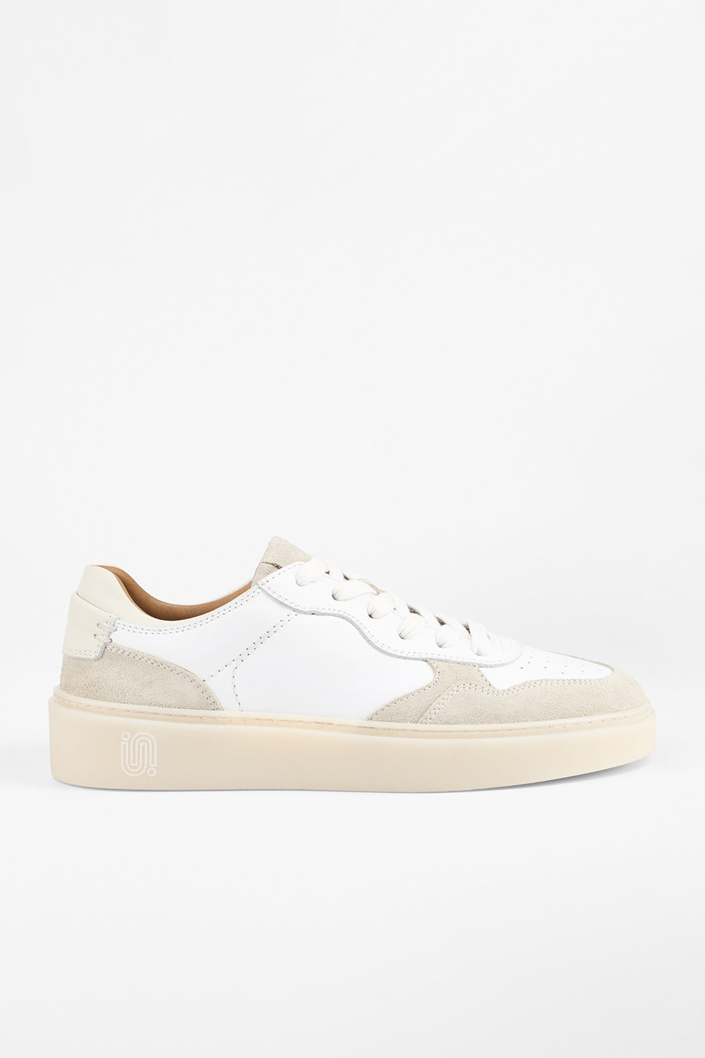 MAEVE double milky-white sneakers.