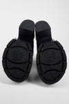 EDEN jade-black buckle boots.