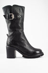 EDEN urban-black embellished high boots.