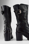 EDEN urban-black embellished high boots.