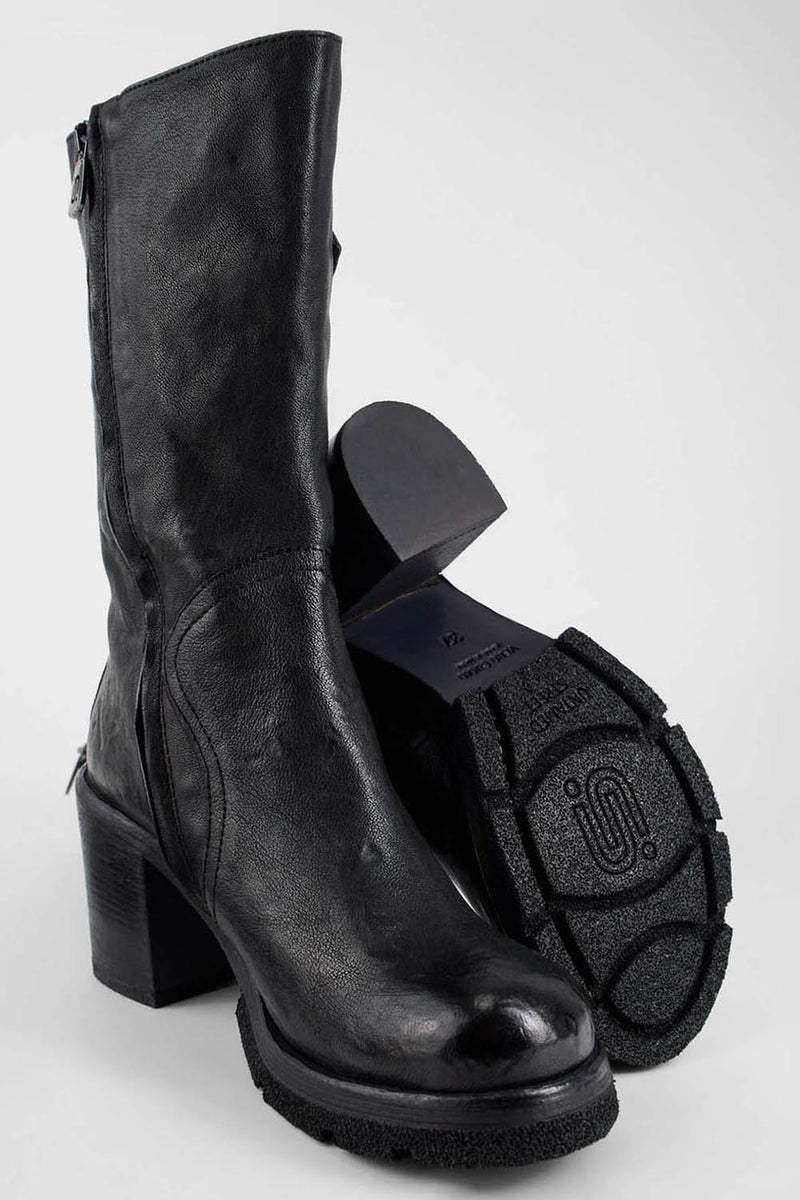 EDEN urban-black embellished high boots.