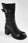 EDEN urban-black embellished high boots.