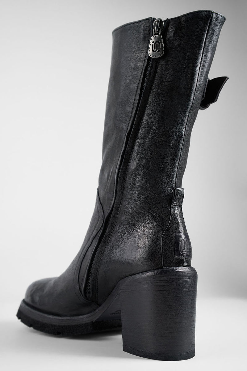 EDEN urban-black embellished high boots.
