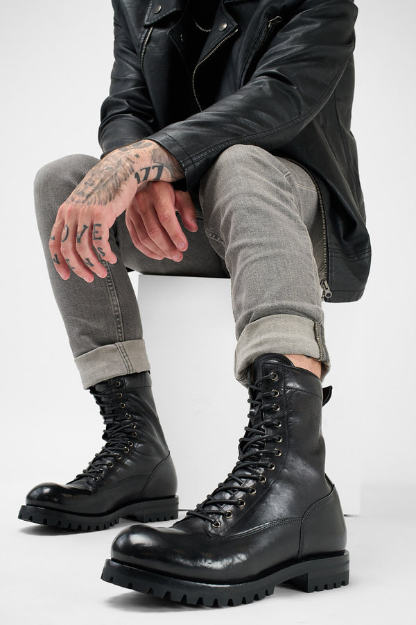 Men's Shoes Martin Boots Men's Leather Trend Military Boots Men's Leather Boots