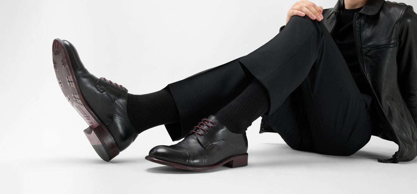 KNIGHTON black derby shoes | untamed street – UNTAMED STREET