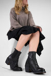 NASH urban-black veiled chelsea boots.