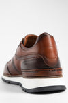 OWEN cocoa-brown triple stitched patina runners.