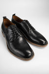 PARKER royal-black derby shoes.