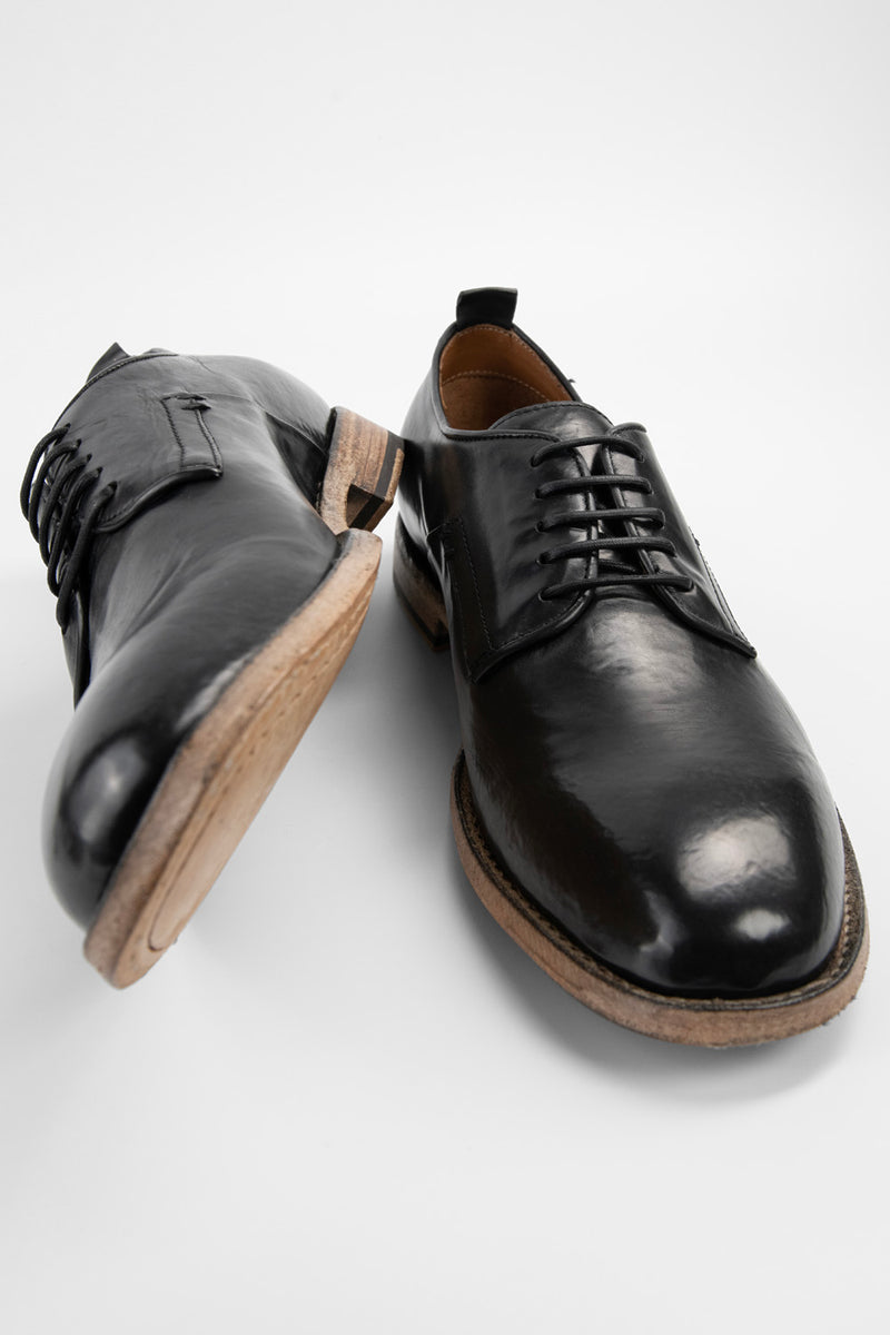 PARKER royal-black derby shoes.