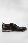 PARKER royal-black derby shoes.