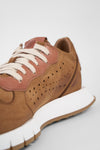 PEARCE rust-brown nubuck runners.