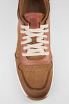 PEARCE rust-brown nubuck runners.