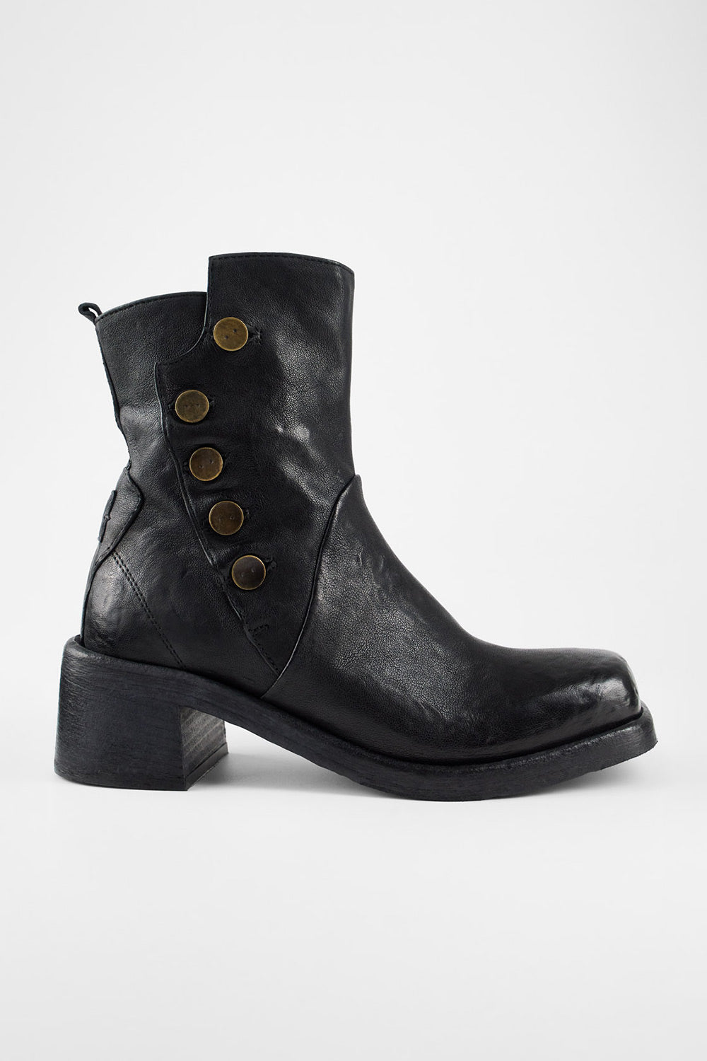 QUINN urban-black buttoned ankle boots.