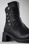 QUINN urban-black buttoned ankle boots.
