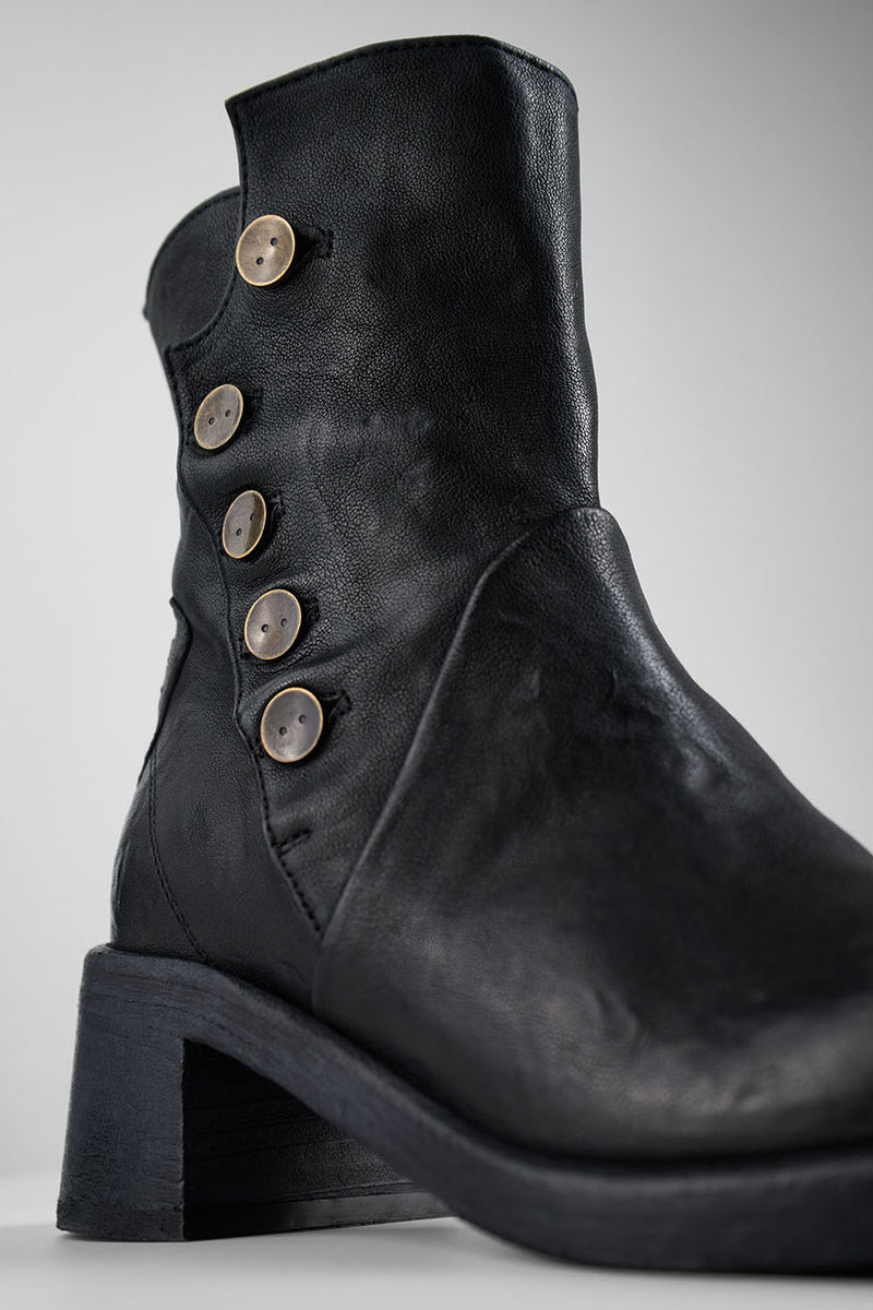 QUINN urban-black buttoned ankle boots.