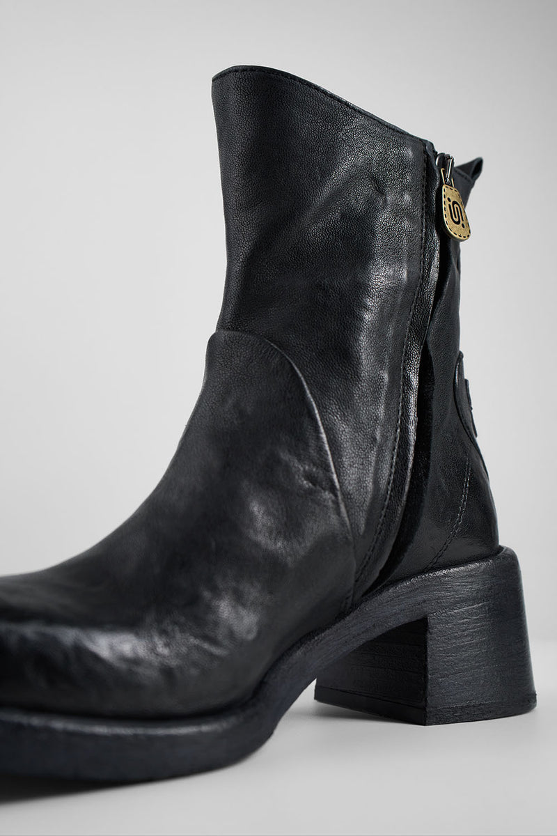 QUINN urban-black buttoned ankle boots.