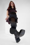 QUINN urban-black buttoned ankle boots.