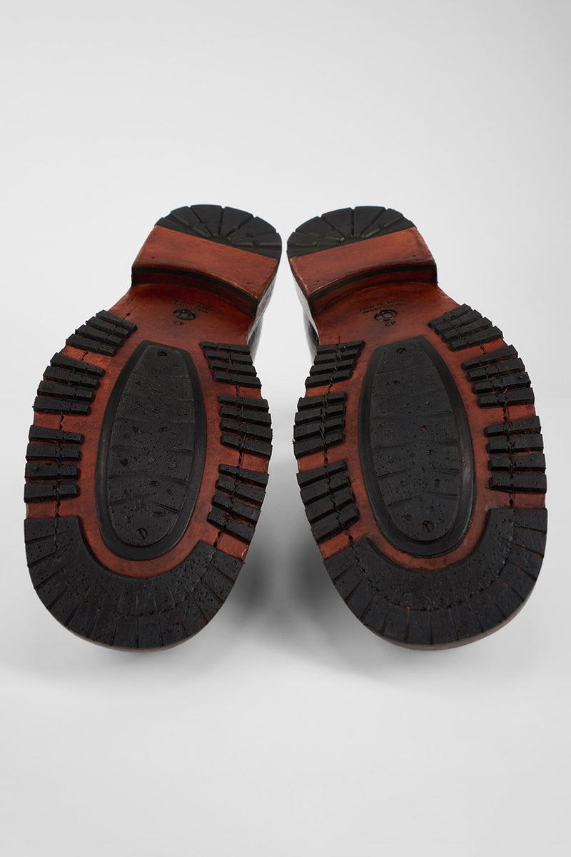 SCOTT dark-terra derby shoes.