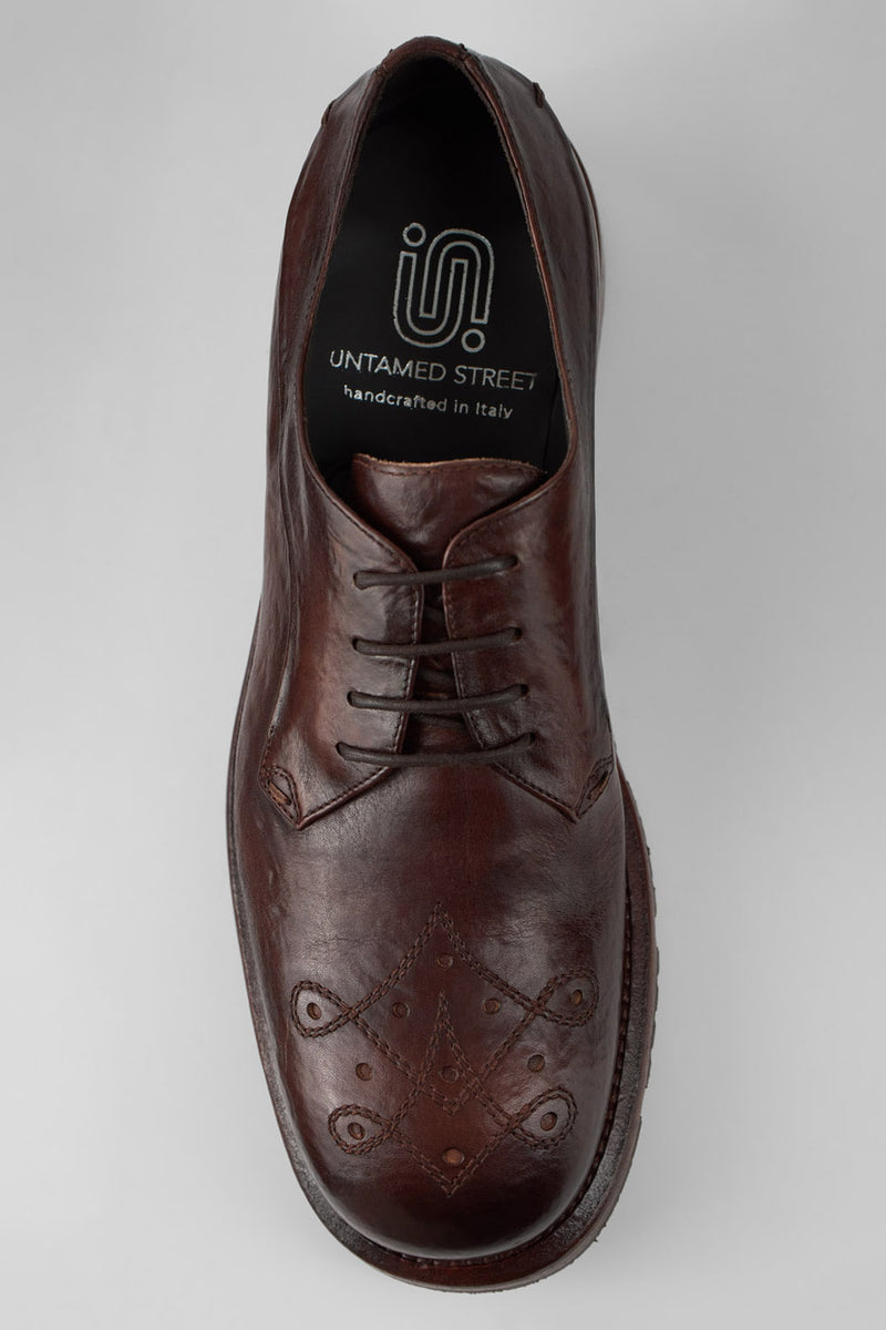 SCOTT dark-terra derby shoes.