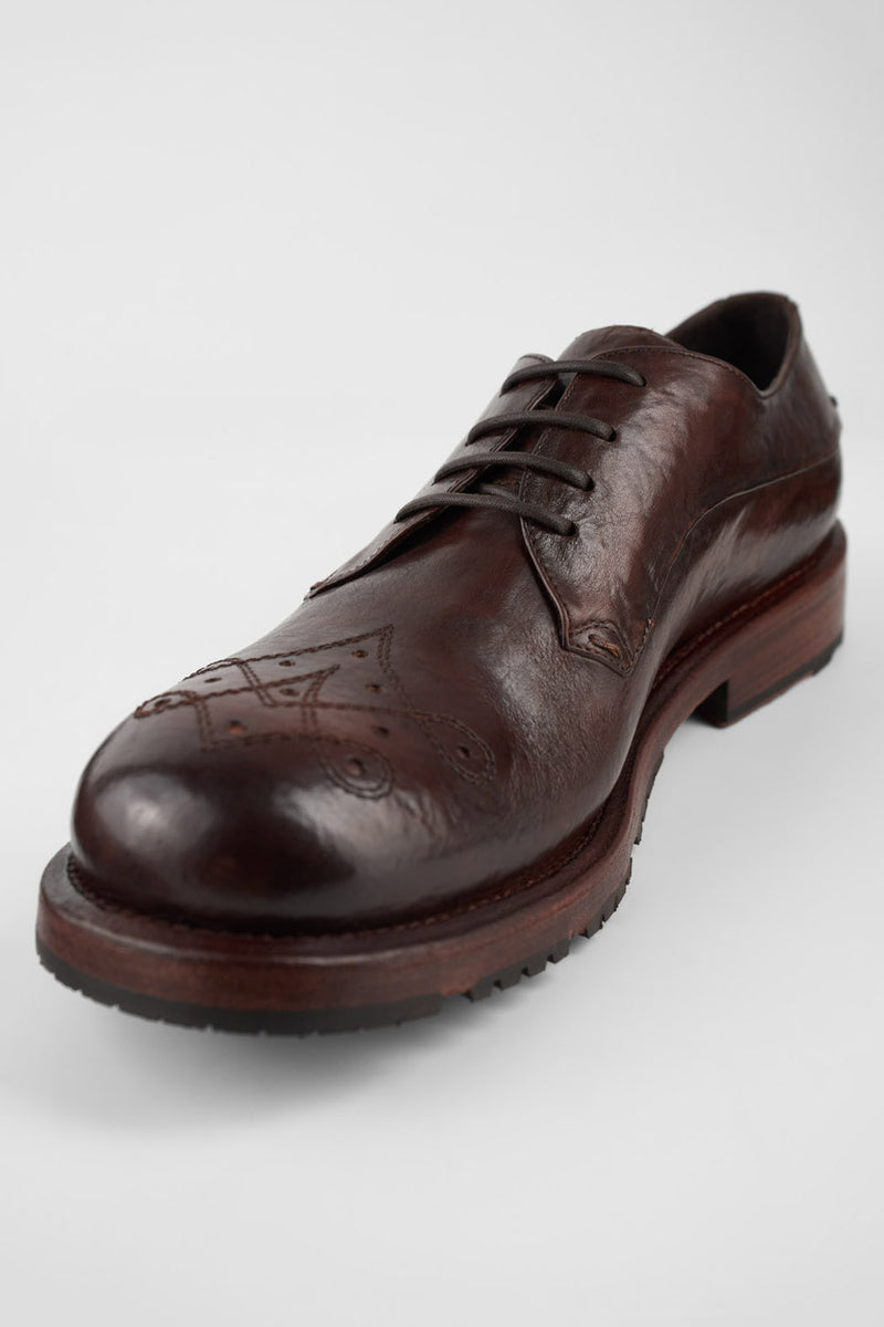 SCOTT dark-terra derby shoes.