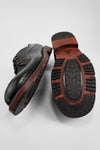 SCOTT jet-black derby shoes.