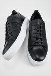 SKYE tuxedo-black ridge sneakers.